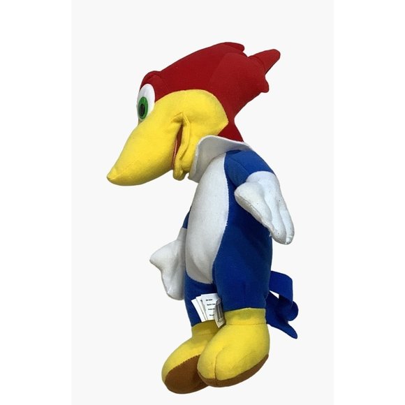 Vintage Woody Wood Pecker Stuffed Animal 15" Plush Kelly Toy Plastic Eyes - Picture 4 of 8